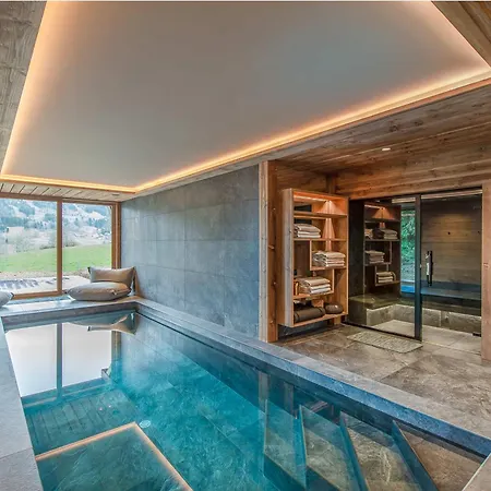 Chalet Moderne Avec Piscine Interieure Et Hammam - Fr-1-569-76 Megeve